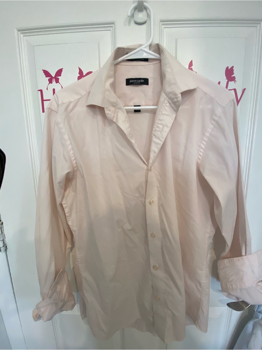 Pierre Cardin Pale Pink Button-Down Shirt